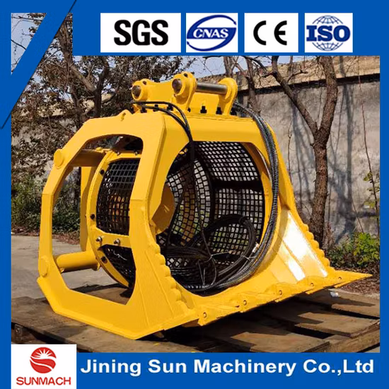 15톤 굴삭기 회전 스크리너/체질/메쉬 스크리너 버킷